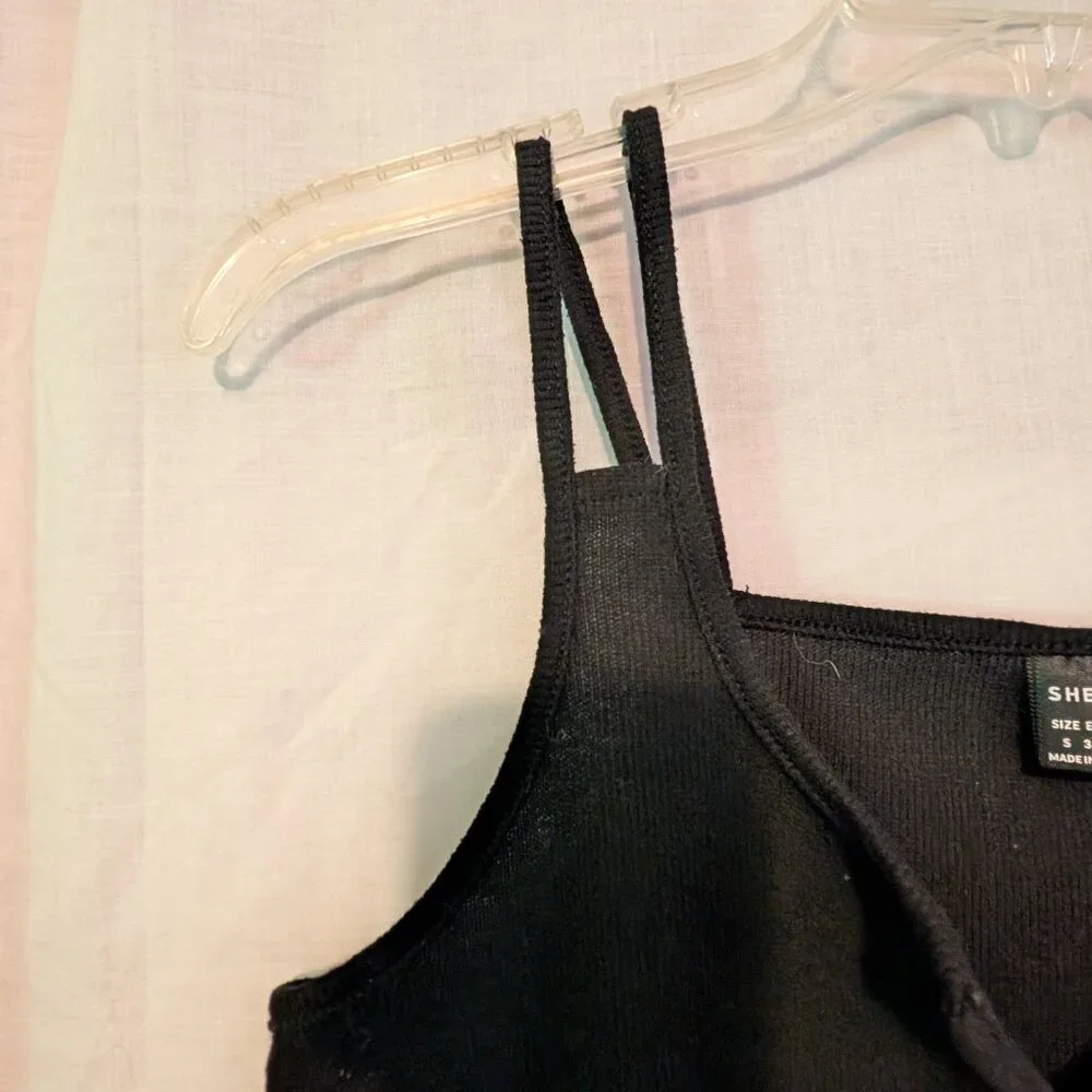 Shein Black Tank Top, Size Small - Picture 2 of 9